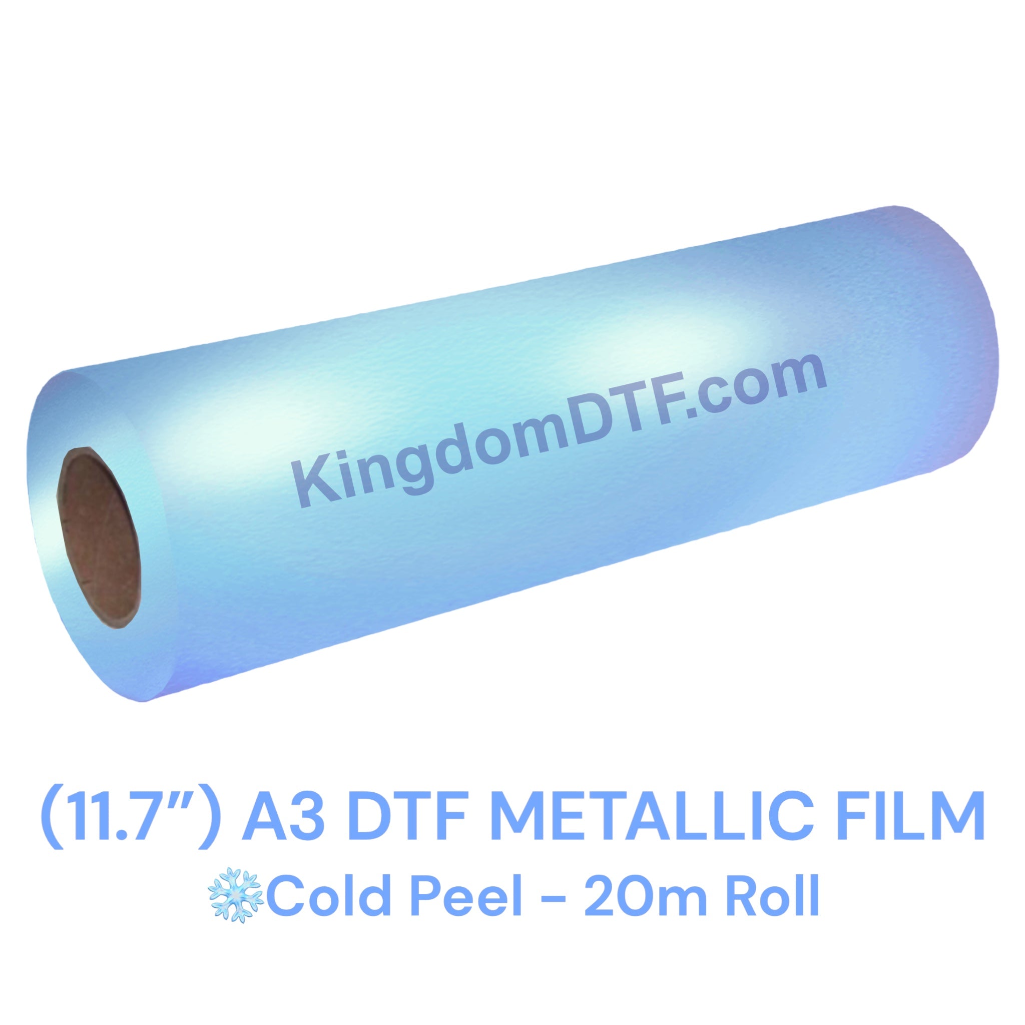DTF Metallic Pearl Film Roll 11.7" x 65' Feet (20m) - Cold Peel