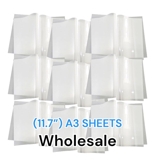 DTF Transfer Film A3 Sheets 11.7" x 16.5" (1000 Sheets) - WHOLESALE