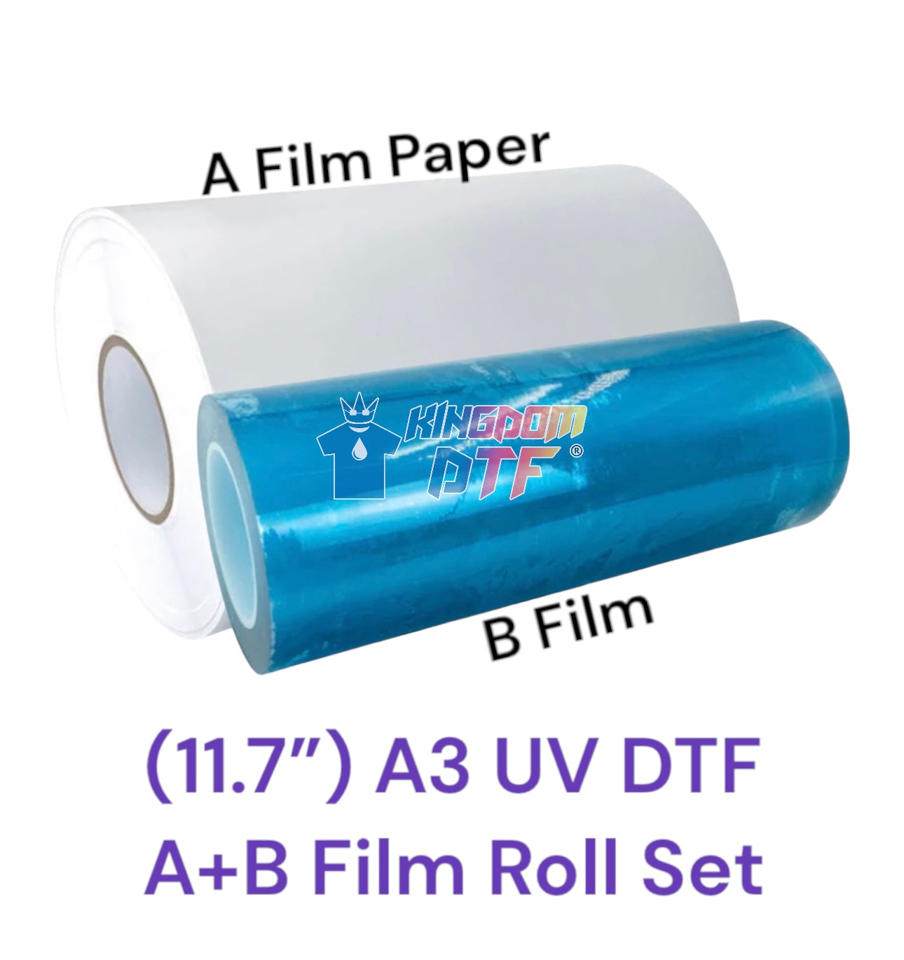 UV DTF PAPER Film 11.7" x 328' (100m) - A+B Film Roll Set (PAPER)