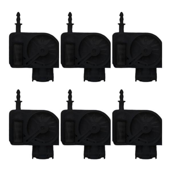 Round Black Dampers for UV DTF Printers using i3200, i1600, XP600, (Set of 6)