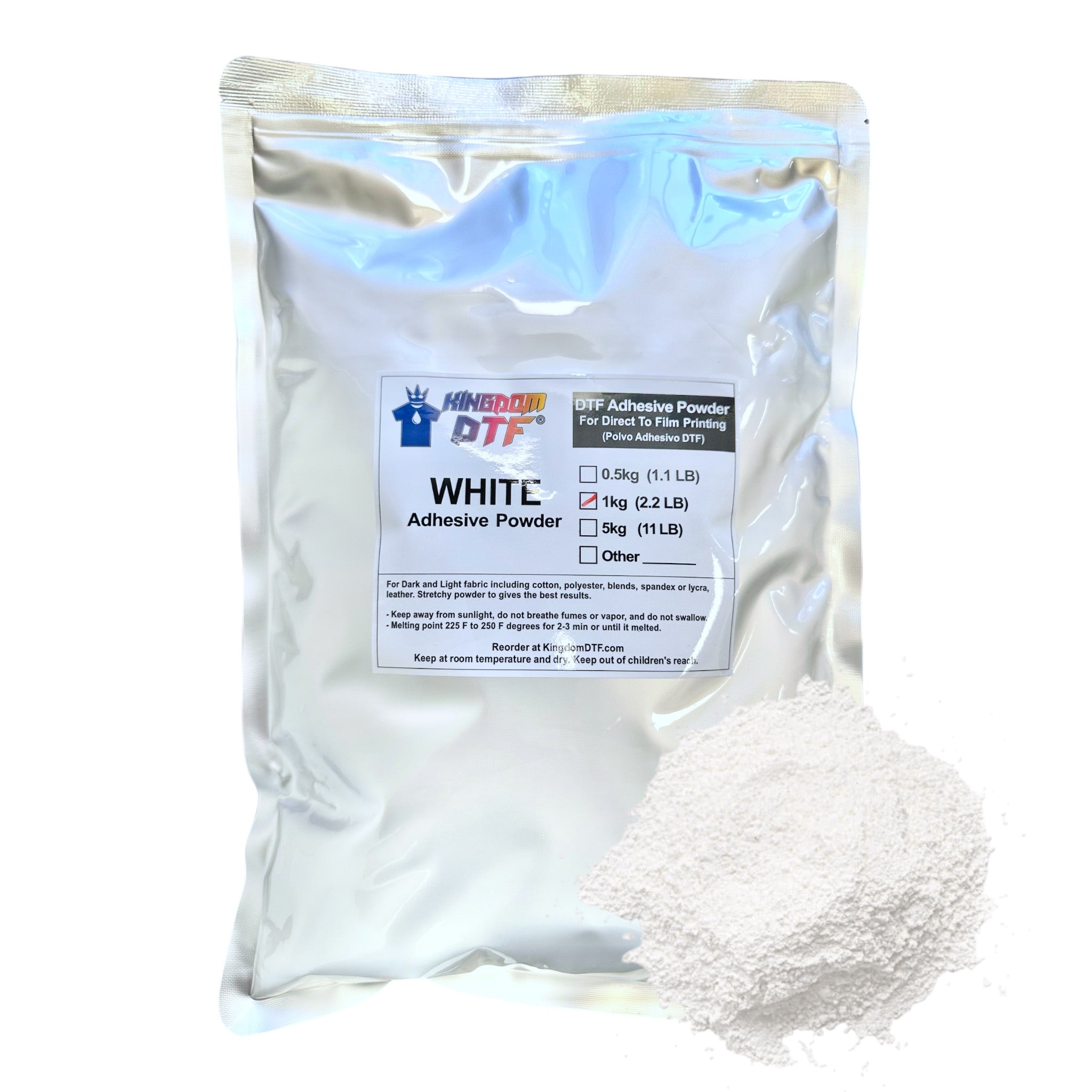 DTF Powder | Premium Adhesive Powder for DTF Printing | Kingdom DTF®