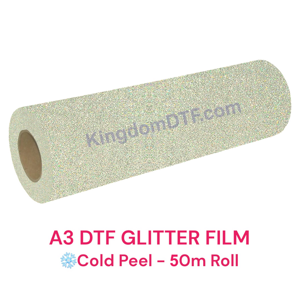 Forever DTF Glitter Film Roll 12" x 164' Feet (50m) - Cold Peel