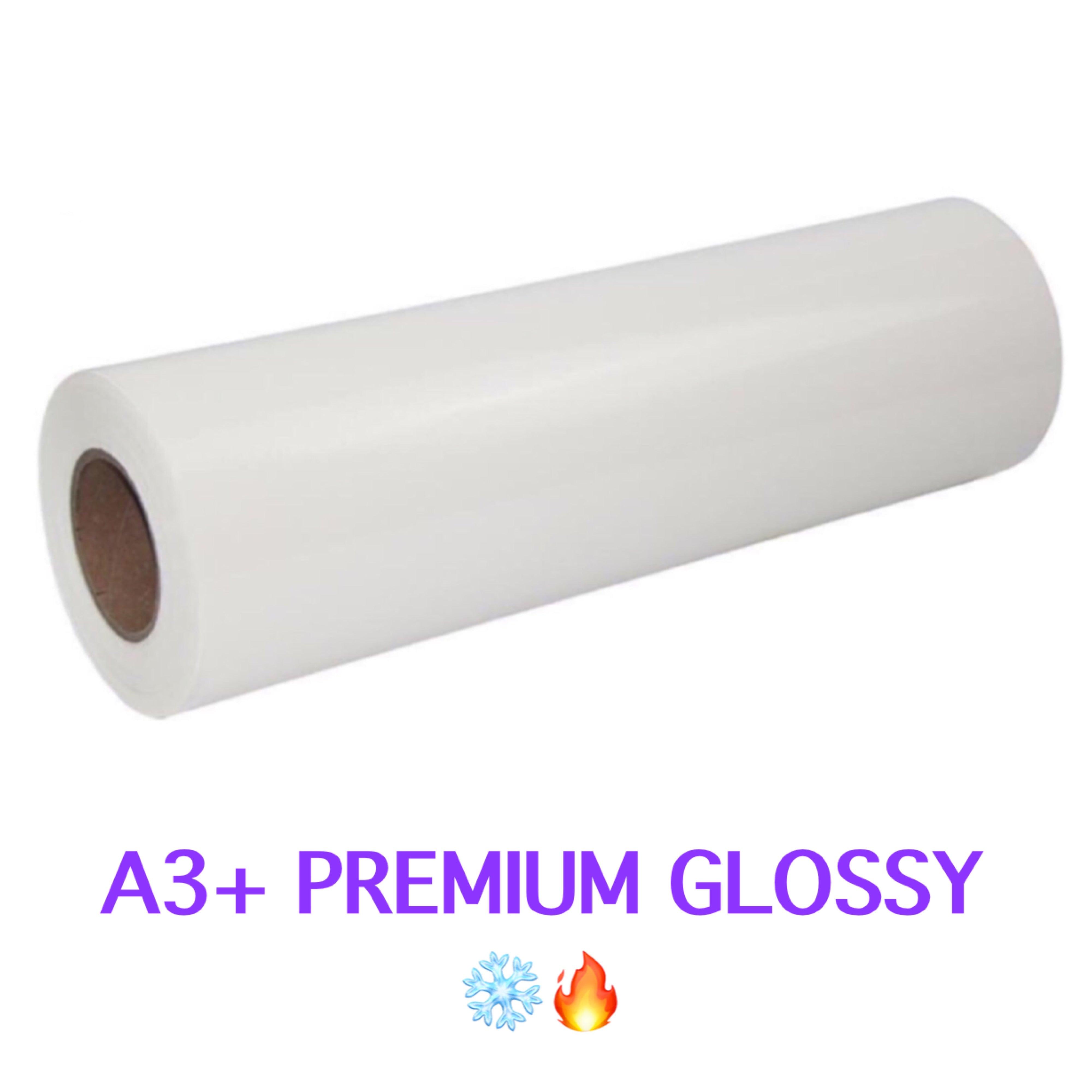 DTF Transfer Film Roll 13 x 328' (A3+) - GLOSSY Cold/Warm Peel