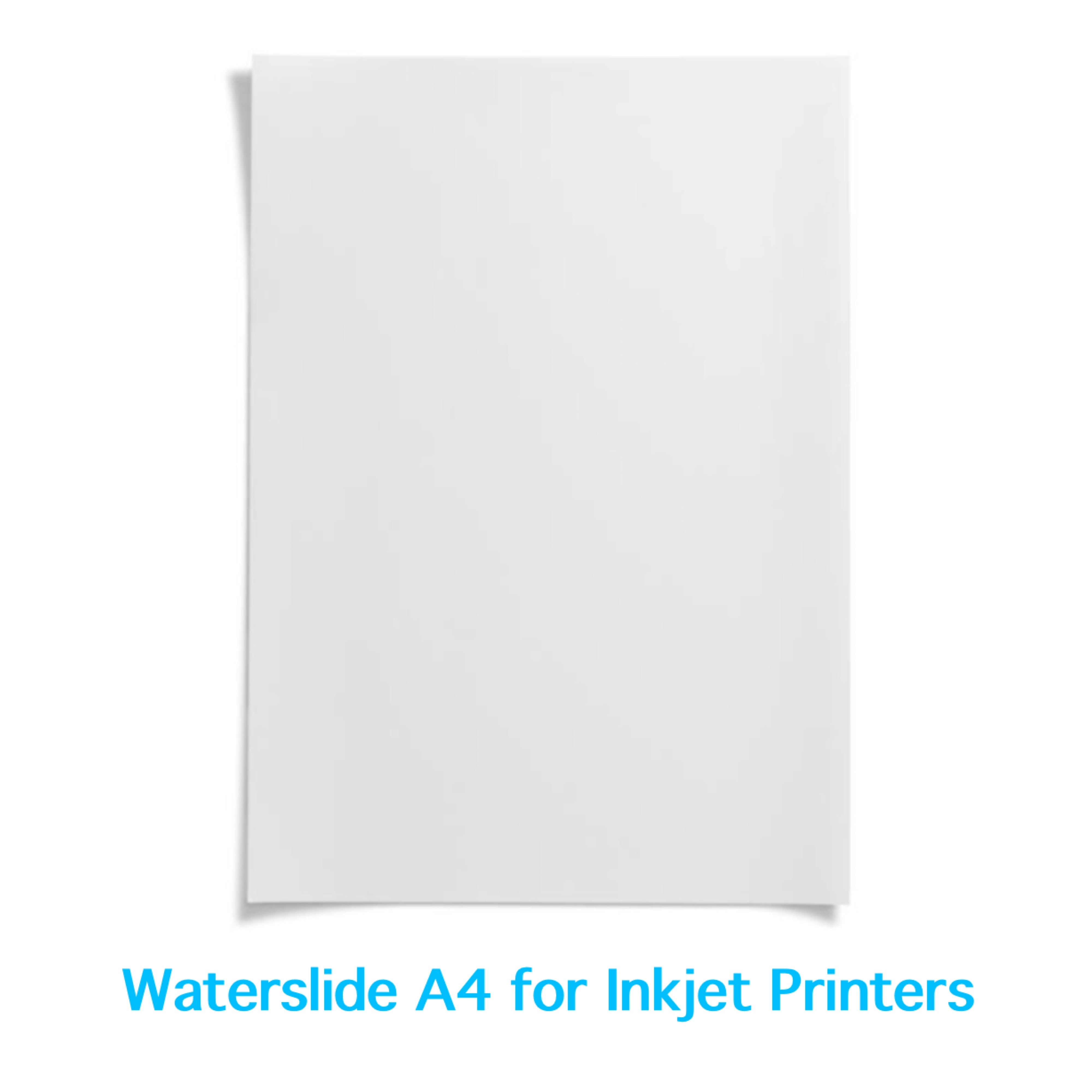 Waterslide Paper A4 for Inkjet Printers
