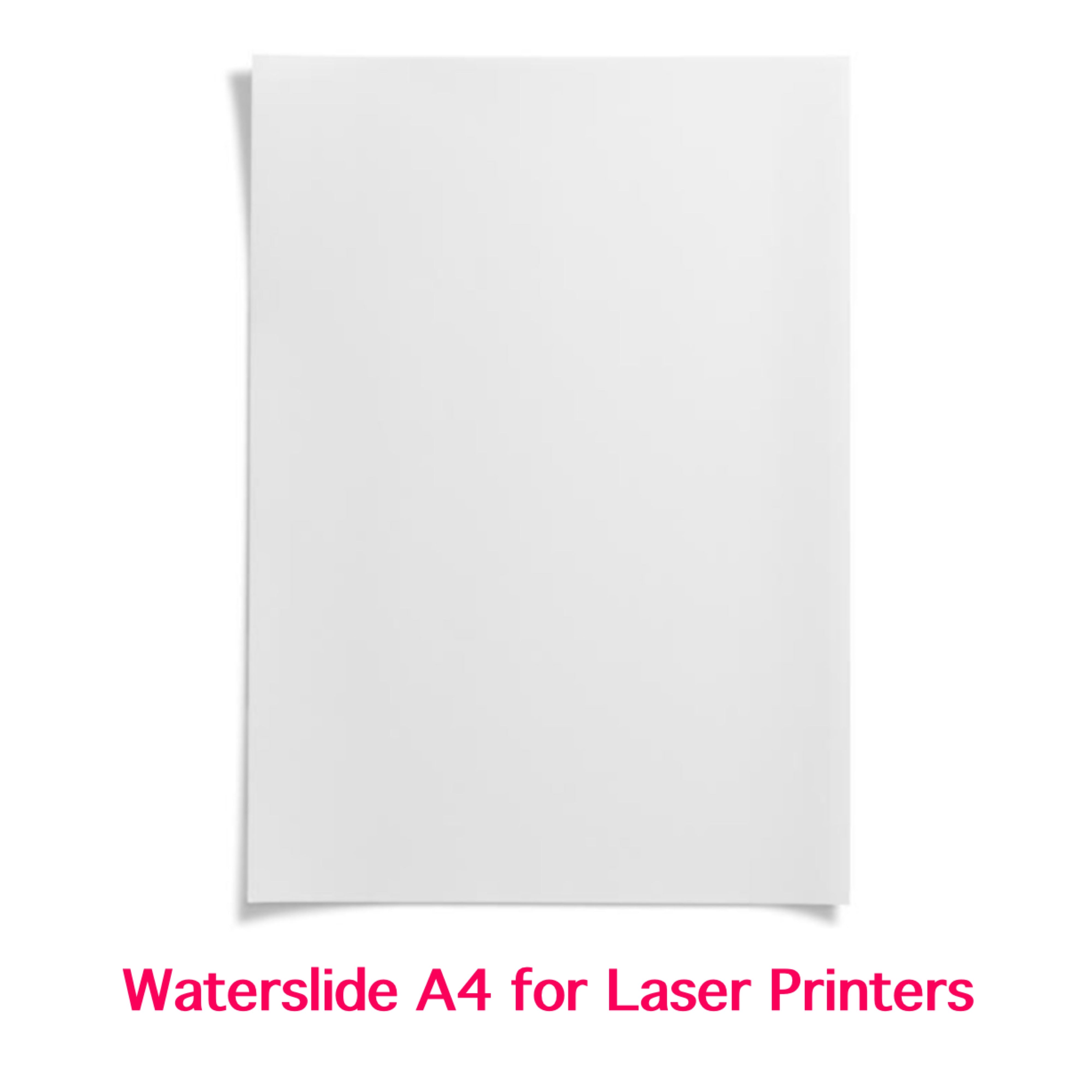 Waterslide Paper A4 for Laser Printers