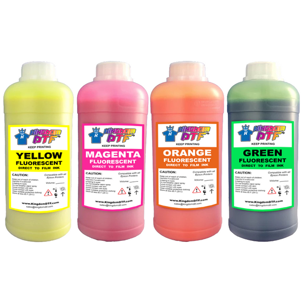 DTF Fluorescent Ink - Direct To Film Ink - KingdomDTF.com